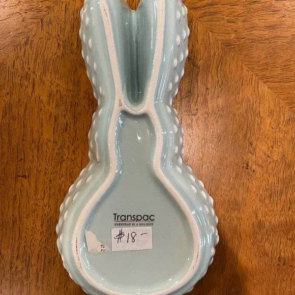 Light Blue Ceramic Bunny Dish - Picture 5 of 15